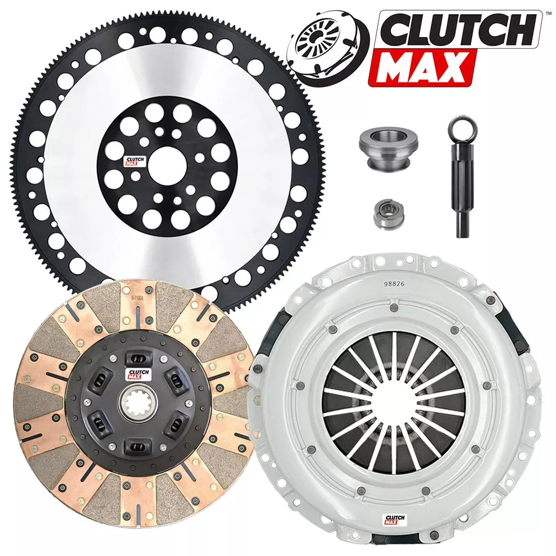 CLUTCHMAX  STAGE 3 CLUTCH KIT & PERFORMANCE CHROMOLY FLYWHEEL BUNDLE SET [CM07214DFLSF-ST3]