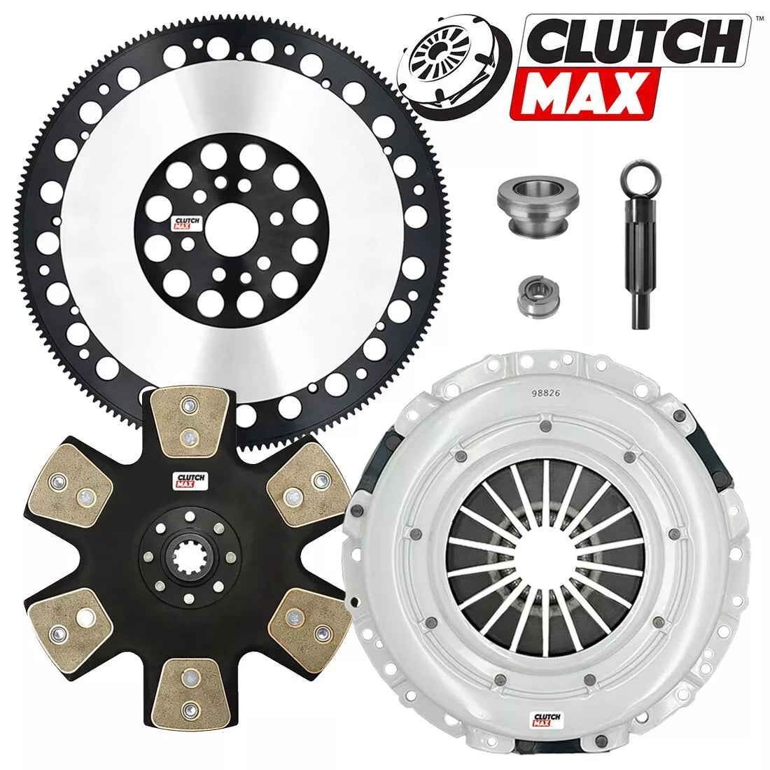CLUTCHMAX  STAGE 5 CLUTCH KIT & PERFORMANCE CHROMOLY FLYWHEEL BUNDLE SET [CM07214HDDLSF-ST5]