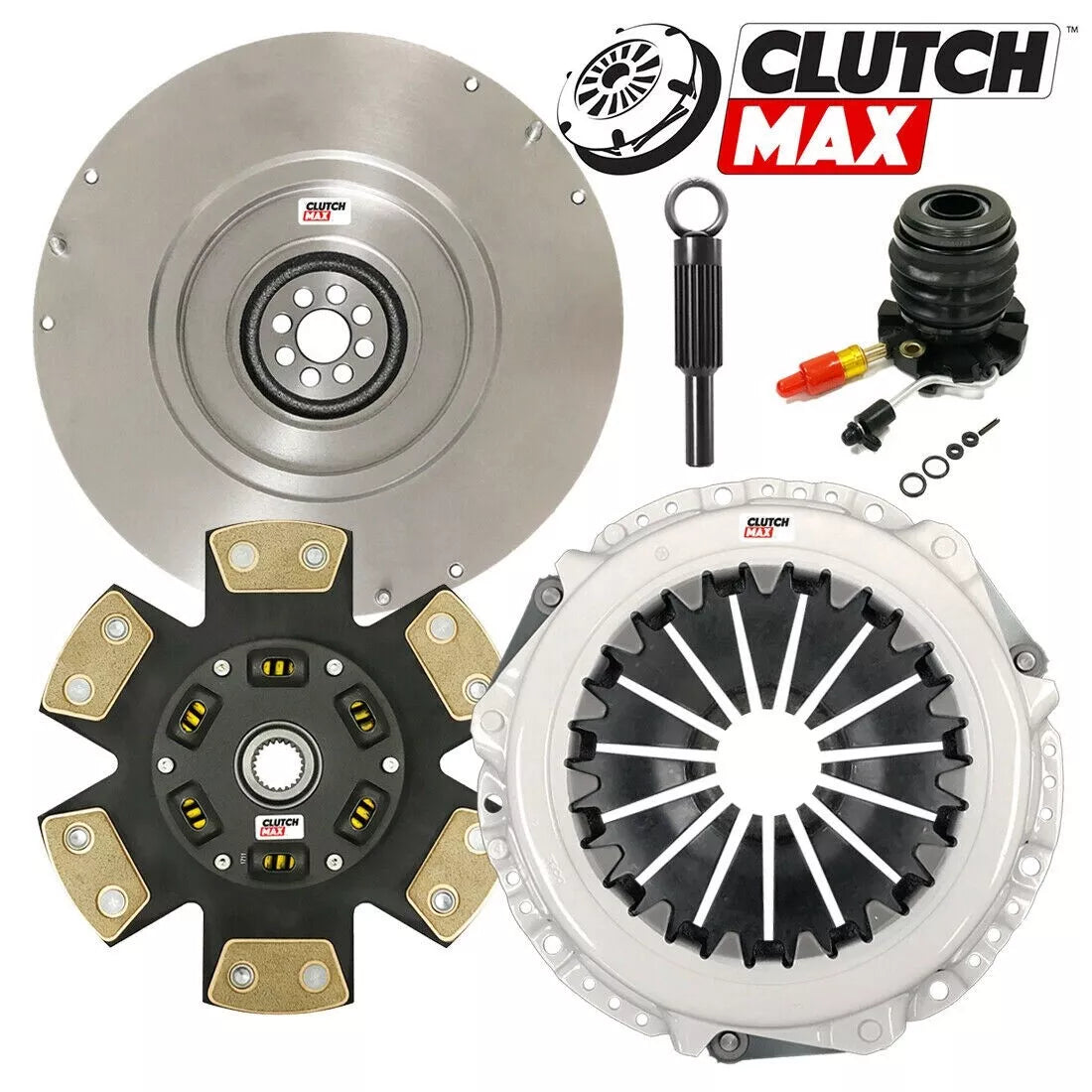 CLUTCHMAX  STAGE 3 CLUTCH KIT & FLYWHEEL WITH SLAVE CYLINDER BUNDLE SET [CM07267HDCWS-FW167749-ST3]