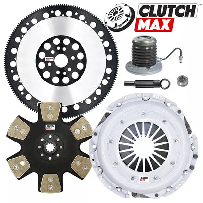 CLUTCHMAX  STAGE 5 CLUTCH KIT & PERFORMANCE CHROMOLY FLYWHEEL WITH SLAVE CYLINDER BUNDLE SET [CM07287HDDWS+LSF07023-ST5]