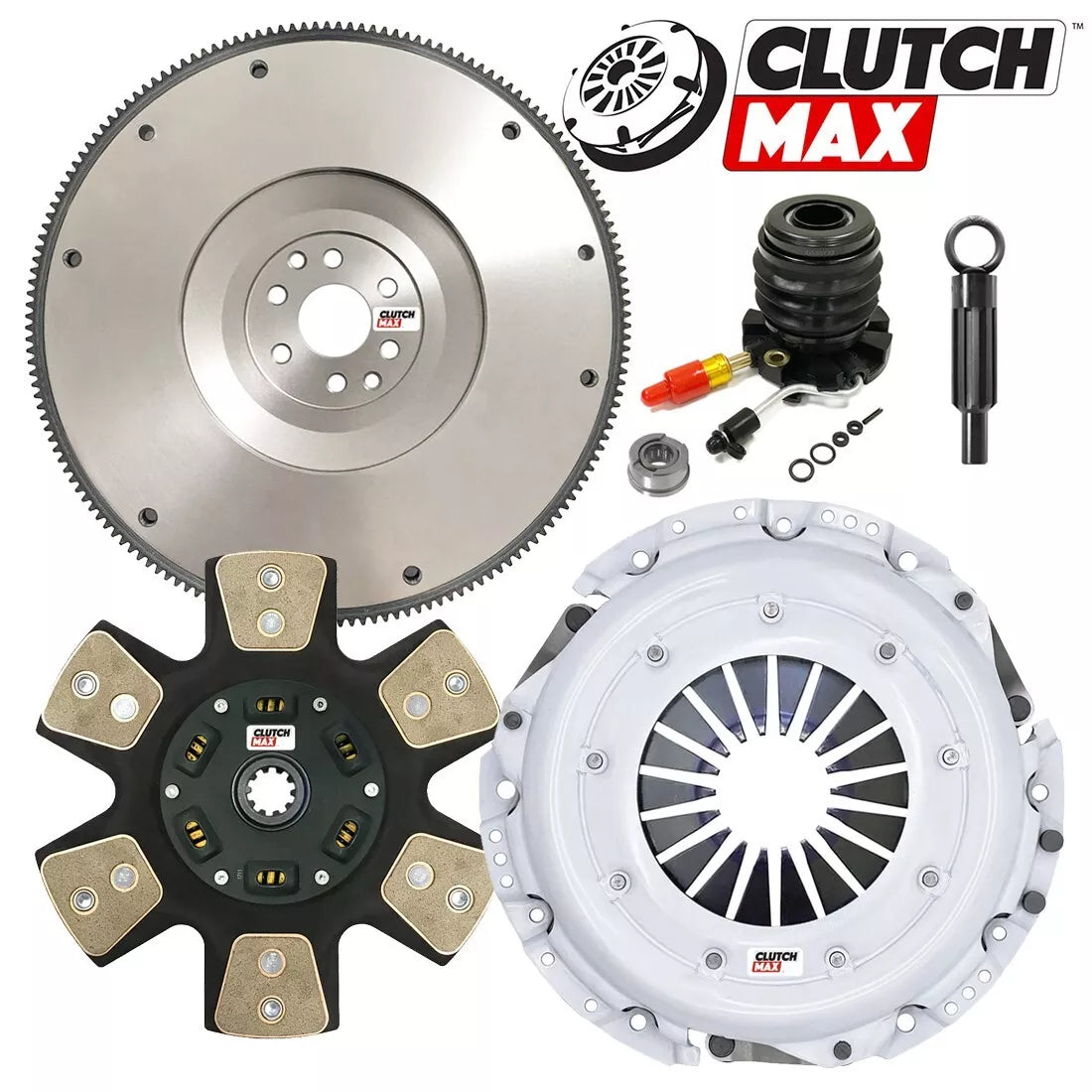 CLUTCHMAX  STAGE 4 CLUTCH KIT & FLYWHEEL WITH SLAVE CYLINDER BUNDLE SET [CM07343HDCWS+FW167731-ST4]