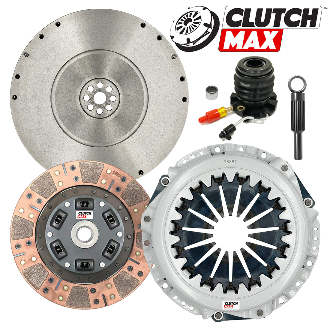 CLUTCHMAX STAGE 3 CLUTCH KIT & FLYWHEEL BUNDLE SET WITH SLAVE CYLINDER [CM07367DFWS+FW167980-ST3]