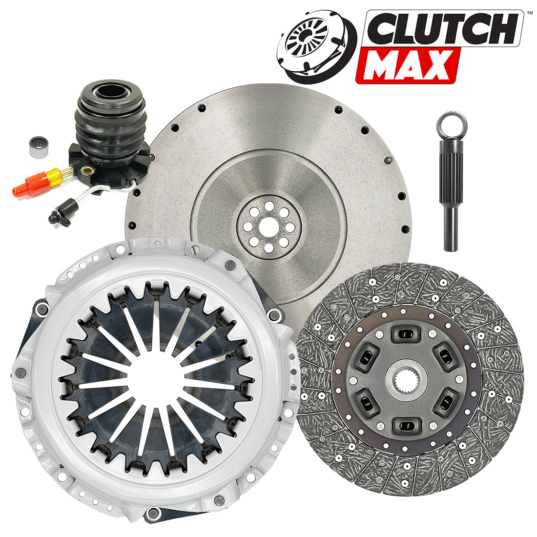 CLUTCHMAX OEM CLUTCH KIT & FLYWHEEL BUNDLE SET WITH SLAVE CYLINDER [CM07367HDWS+FW167980-CK]
