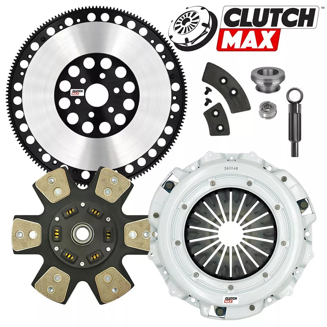 CLUTCHMAX  STAGE 4 CLUTCH KIT & PERFORMANCE CHROMOLY FLYWHEEL BUNDLE SET [CM07801HDCLSF-ST4]