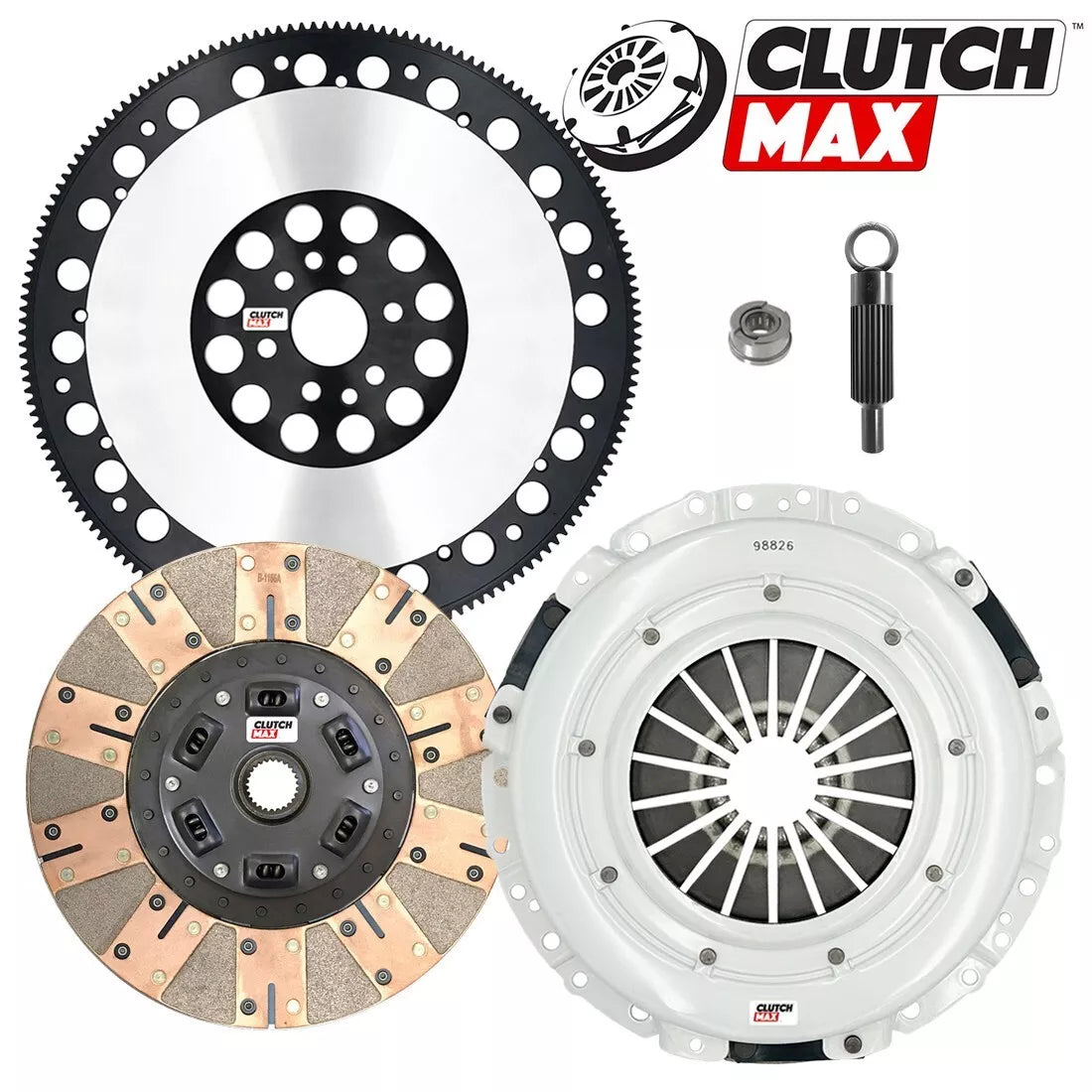 CLUTCHMAX  STAGE 3 CLUTCH KIT & PERFORMANCE CHROMOLY FLYWHEEL BUNDLE SET [CM07803DFLSF-ST3]