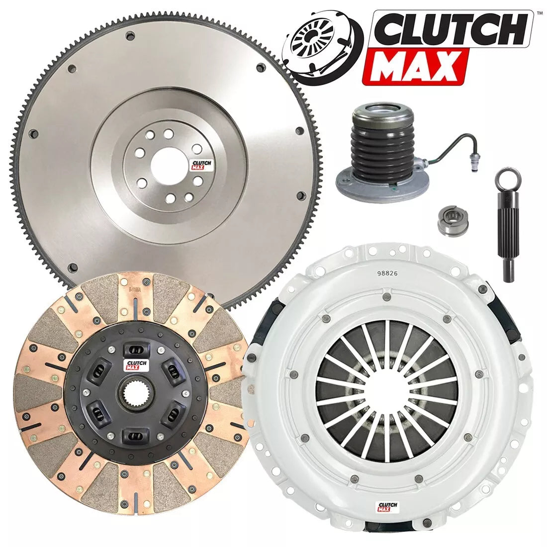 CLUTCHMAX STAGE 3 CLUTCH KIT & FLYWHEEL WITH SLAVE CYLINDER BUNDLE SET [CM07803DFWS-FW167731-ST3]