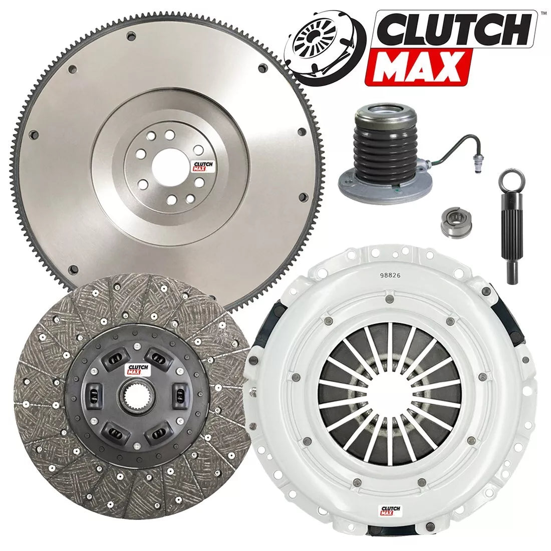 CLUTCHMAX STAGE 1 CLUTCH KIT & FLYWHEEL WITH SLAVE CYLINDER BUNDLE SET [CM07803HDWS-FW167731-ST1]