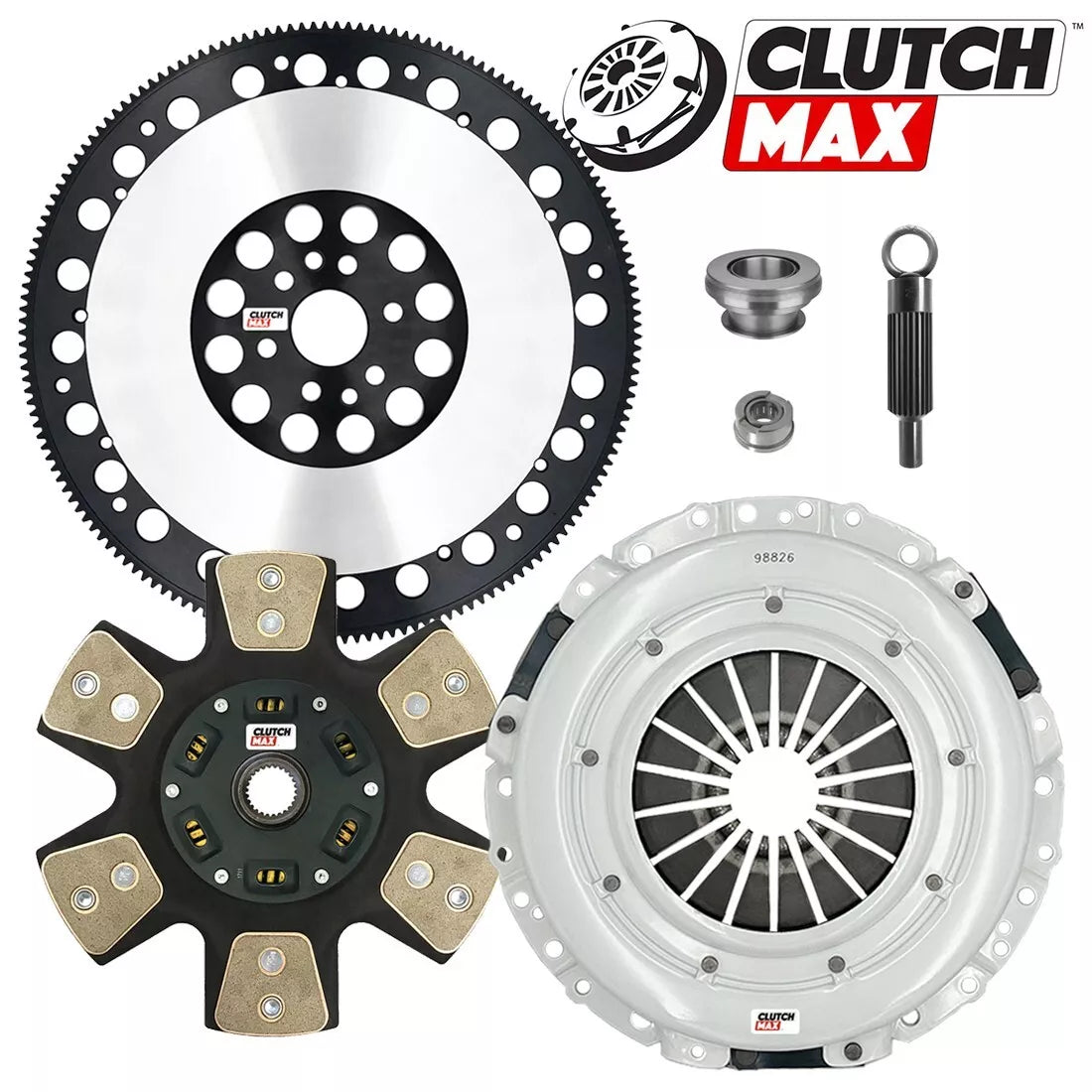 CLUTCHMAX  STAGE 4 CLUTCH KIT & PERFORMANCE CHROMOLY FLYWHEEL BUNDLE SET [CM07805HDCLSF-ST4]