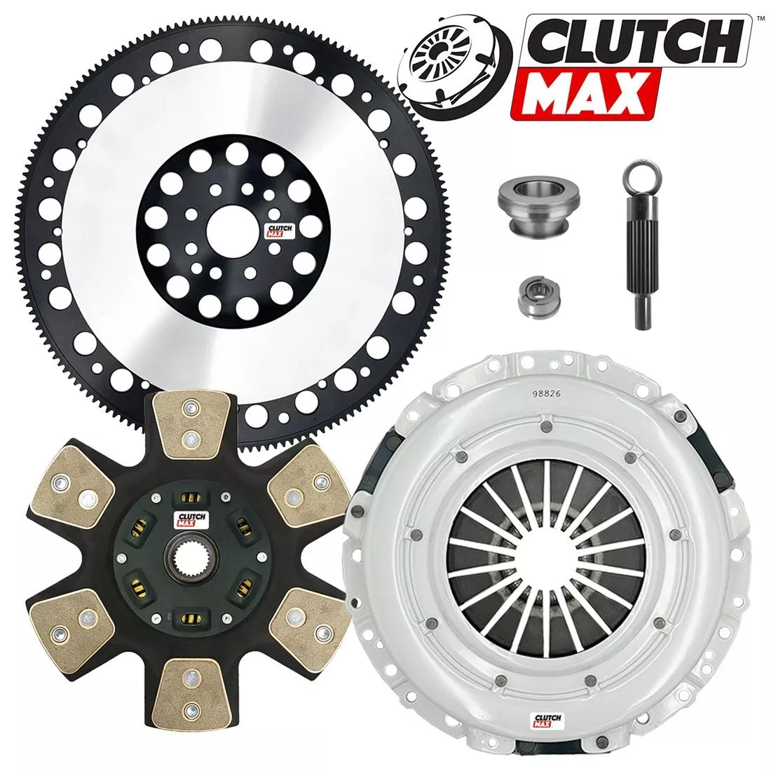 CLUTCHMAX  STAGE 4 CLUTCH KIT & PERFORMANCE CHROMOLY FLYWHEEL BUNDLE SET [CM07806HDCLSF-ST4]