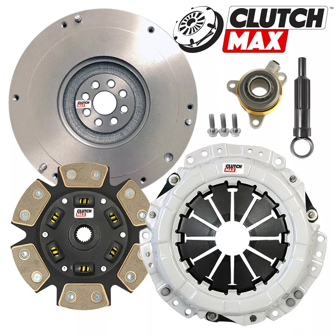 CLUTCHMAX  STAGE 3 CLUTCH KIT & FLYWHEEL WITH SLAVE CYLINDER BUNDLE SET [CM16124HDCWS-FW167941-ST3]