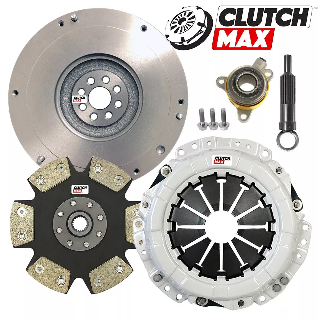 CLUTCHMAX  STAGE 4 CLUTCH KIT & FLYWHEEL WITH SLAVE CYLINDER BUNDLE SET [CM16124HDDWS-FW167941-ST4]