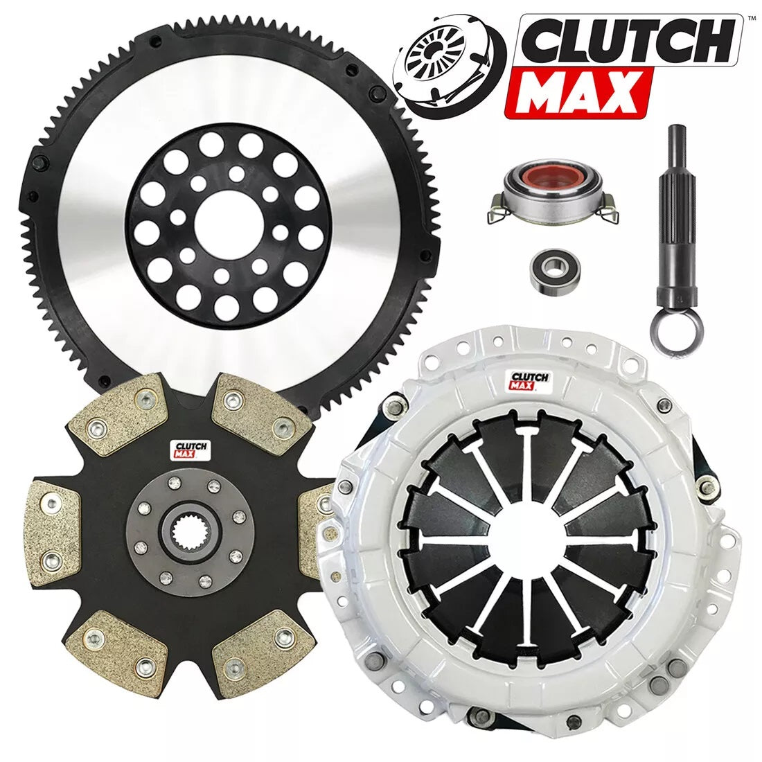 CLUTCHMAX  STAGE 4 CLUTCH KIT & PERFORMANCE CHROMOLY FLYWHEEL BUNDLE SET [CM16180HDDLSF-ST4]