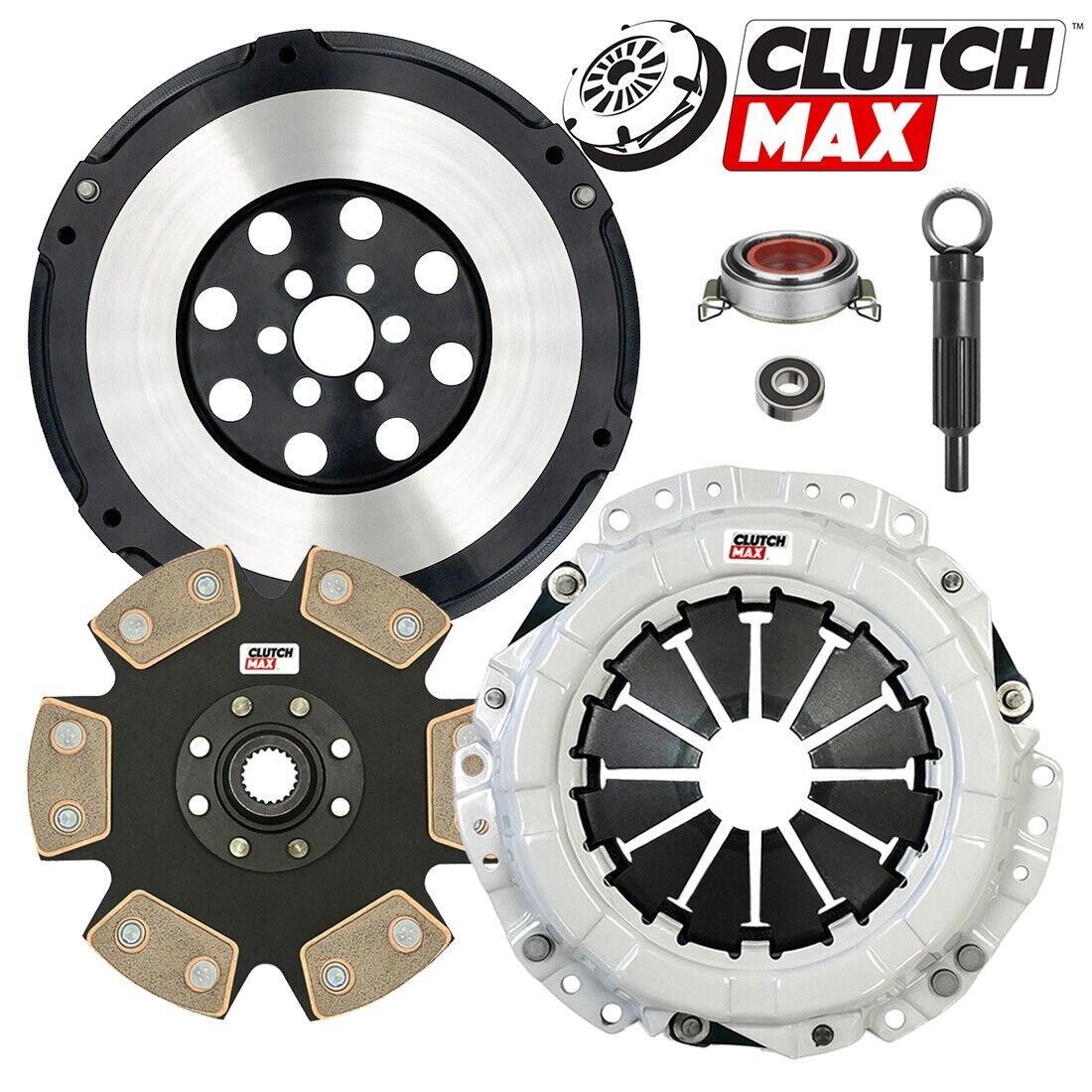 CLUTCHMAX  STAGE 4 CLUTCH KIT & PERFORMANCE CHROMOLY FLYWHEEL BUNDLE SET [CM16580HDDLSF-ST4]