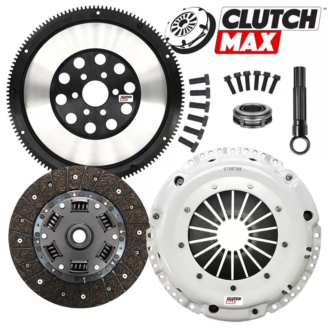 CLUTCHMAX STAGE 2 CLUTCH KIT & PERFORMANCE CHROMOLY FLYWHEEL BUNDLE SET [CM17182HDLSF-ST2]