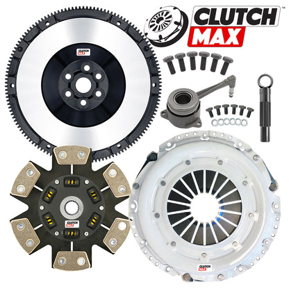 CLUTCHMAX STAGE 3 CLUTCH KIT & PERFORMANCE CHROMOLY FLYWHEEL BUNDLE SET WITH SLAVE CYLINDER [CM17567HDCWS+LSF02017-ST3]