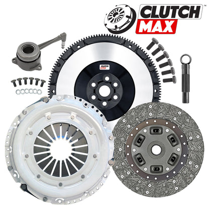 CLUTCHMAX OEM CLUTCH KIT & PERFORMANCE CHROMOLY FLYWHEEL BUNDLE SET WITH SLAVE CYLINDER [CM17567HDWS+LSF02017-CK]