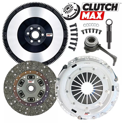 CLUTCHMAX  STAGE 2 CLUTCH KIT & PERFORMANCE CHROMOLY FLYWHEEL WITH SLAVE CYLINDER BUNDLE SET [CM17167HDWS-LSF02017-ST2]
