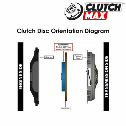 CLUTCHMAX STAGE 1R CLUTCH KIT & PERFORMANCE CHROMOLY FLYWHEEL BUNDLE SET [CM03262HDRLSF-ST1R]