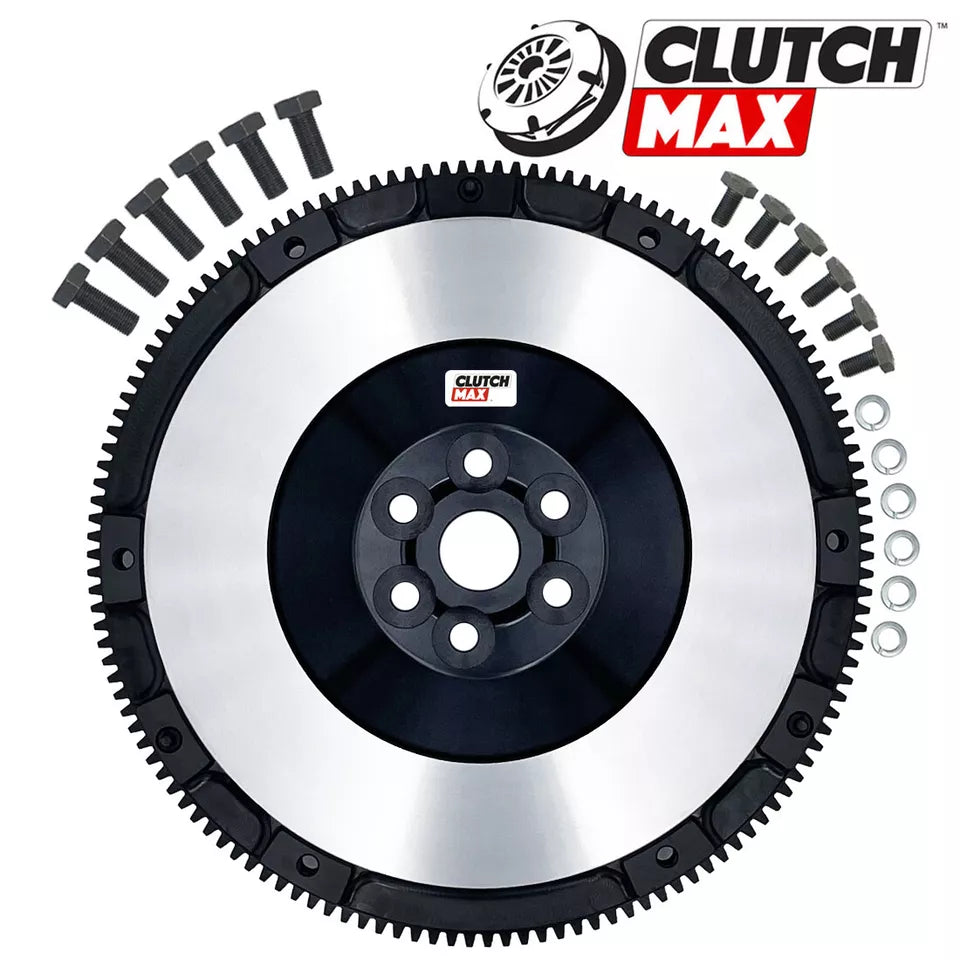 CLUTCHMAX OEM CLUTCH KIT & PERFORMANCE CHROMOLY FLYWHEEL BUNDLE SET WITH SLAVE CYLINDER [CM02017HDRWS-LSF02017-CK]