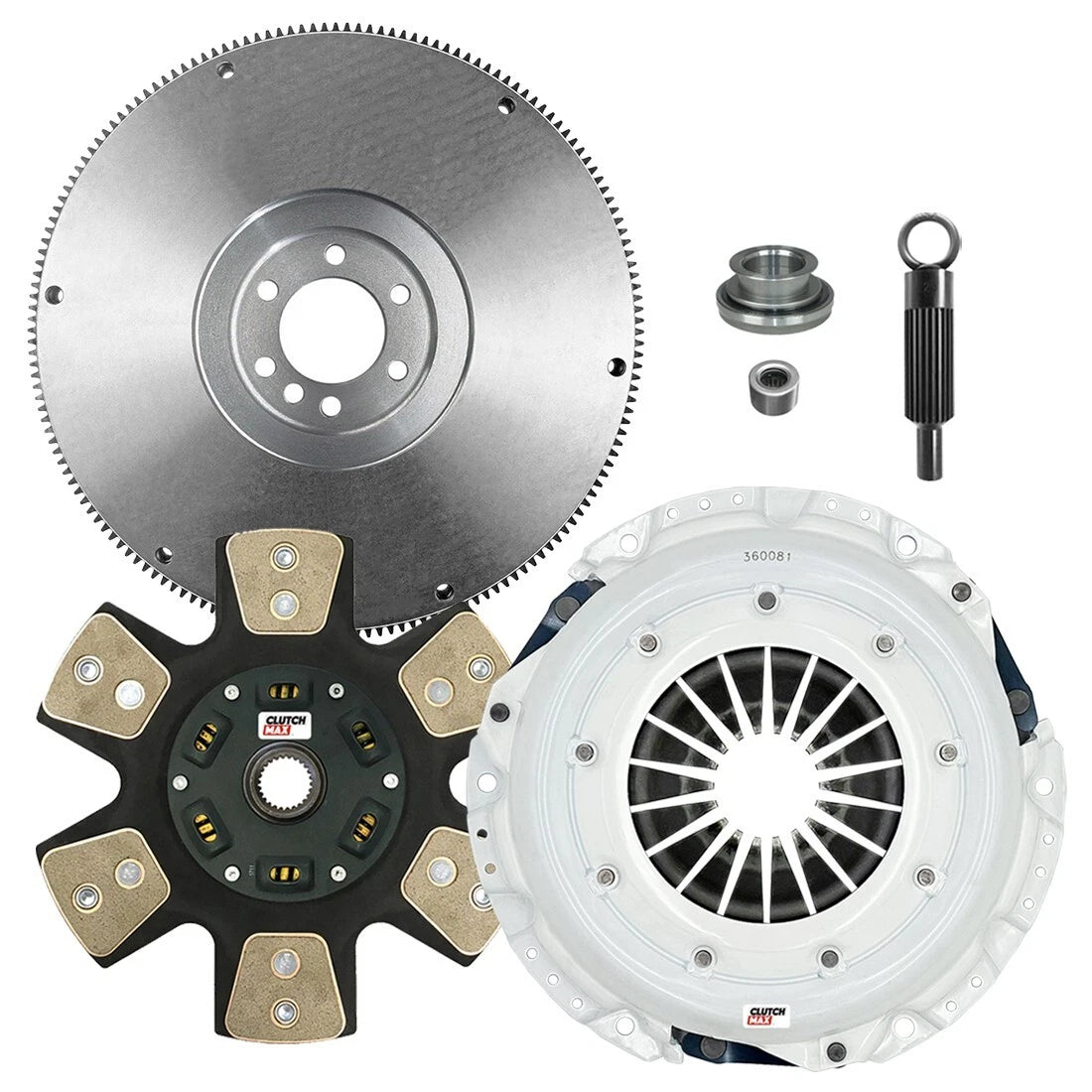 CLUTCHMAX STAGE 4 CLUTCH KIT & FLYWHEEL BUNDLE SET [CM04504HDC-FW167976-ST4]