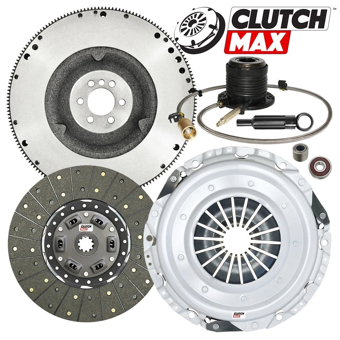 CLUTCHMAX  STAGE 1 CLUTCH KIT & FLYWHEEL WITH SLAVE CYLINDER BUNDLE SET [CM04201HDWS-FW167577-ST1]
