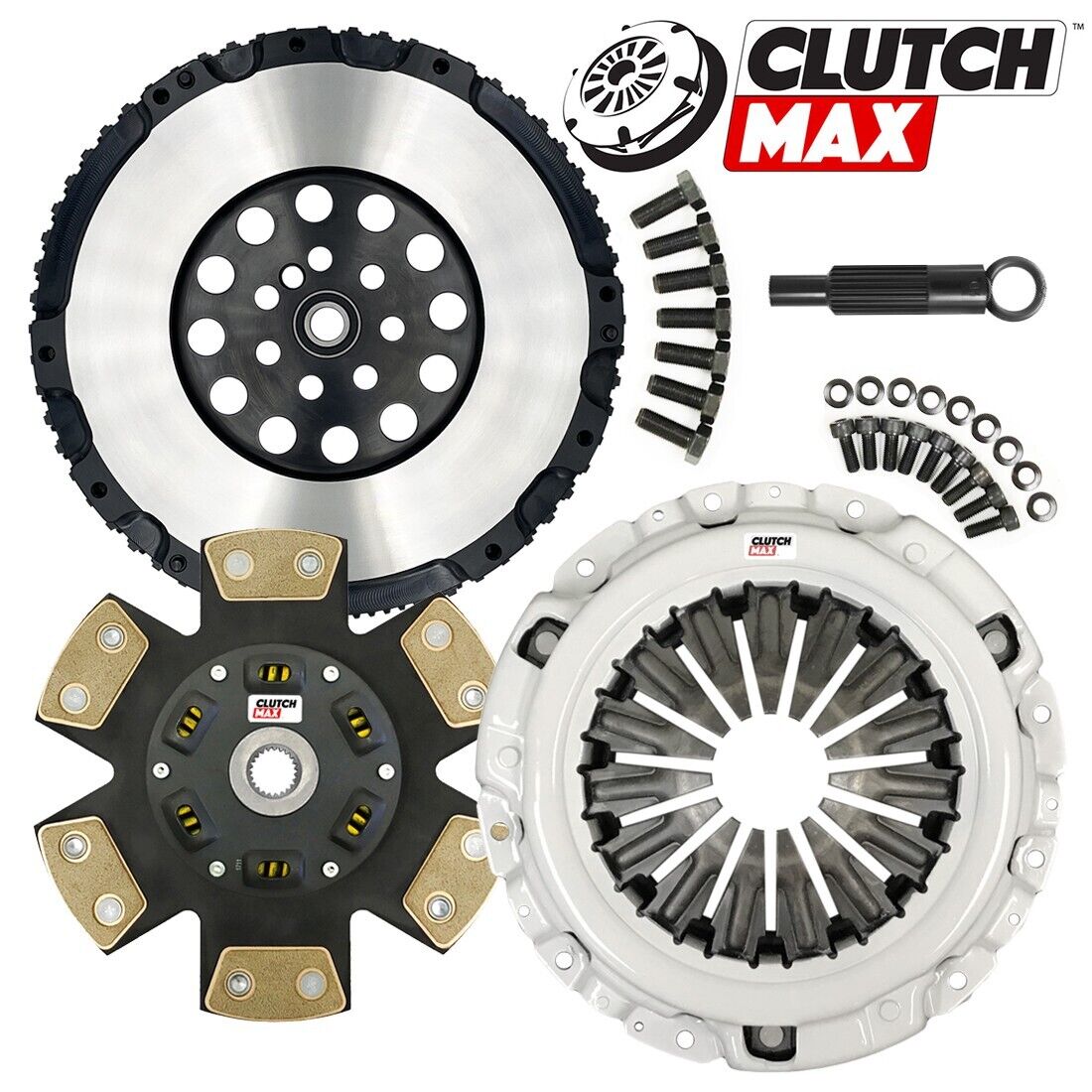 CLUTCHMAX  STAGE 4 CLUTCH KIT & PERFORMANCE CHROMOLY FLYWHEEL BUNDLE SET [CM05960HDCLSF-ST4]