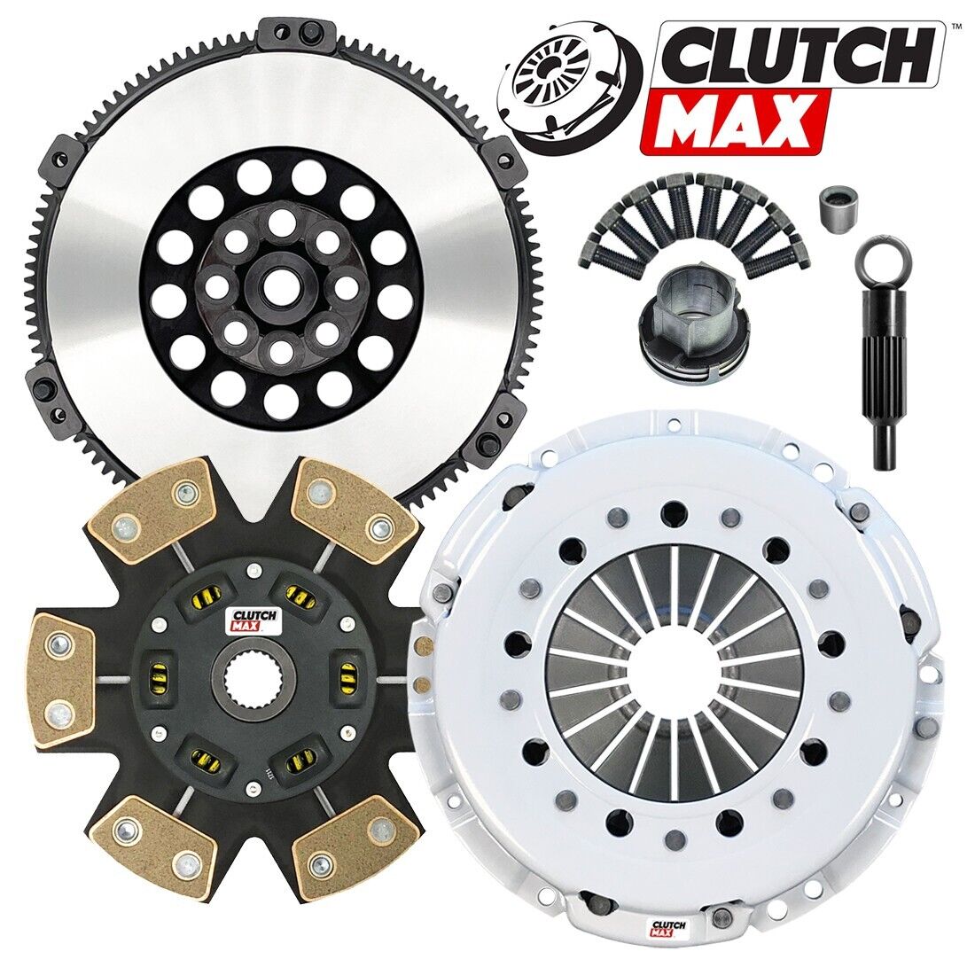 CLUTCHMAX  STAGE 4 CLUTCH KIT & PERFORMANCE CHROMOLY FLYWHEEL BUNDLE SET [CM03162HDCLSF-ST4]