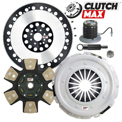 CLUTCHMAX  STAGE 4 CLUTCH KIT & PERFORMANCE CHROMOLY FLYWHEEL WITH SLAVE CYLINDER BUNDLE SET [CM07953HDCWS-LSF07024-ST4]