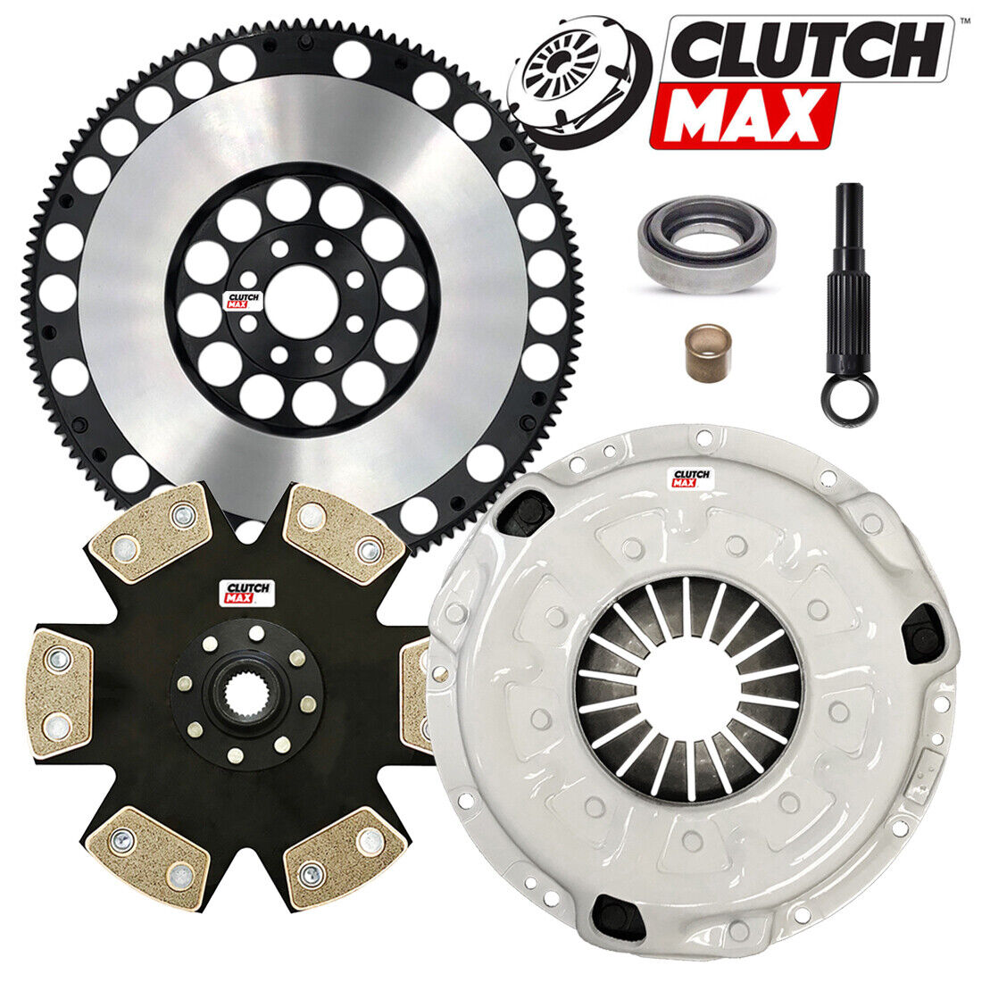 CLUTCHMAX  STAGE 4 CLUTCH KIT & PERFORMANCE CHROMOLY FLYWHEEL BUNDLE SET [CM06046HDDLSF-ST4]