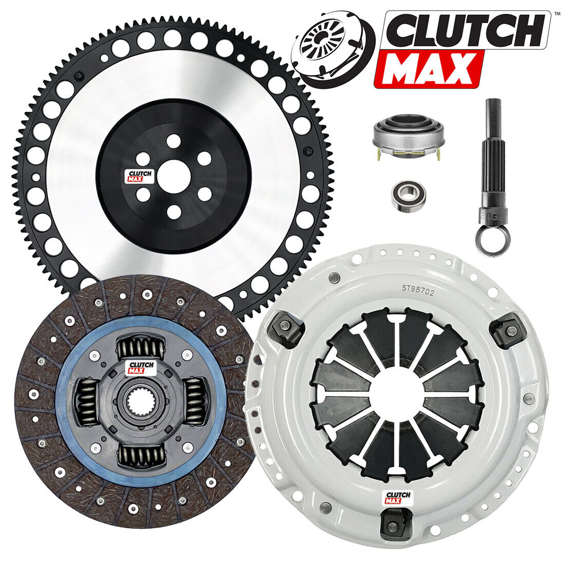 CLUTCHMAX  STAGE 2 CLUTCH KIT & PERFORMANCE CHROMOLY FLYWHEEL BUNDLE SET [CM08012HDLSF-ST2]