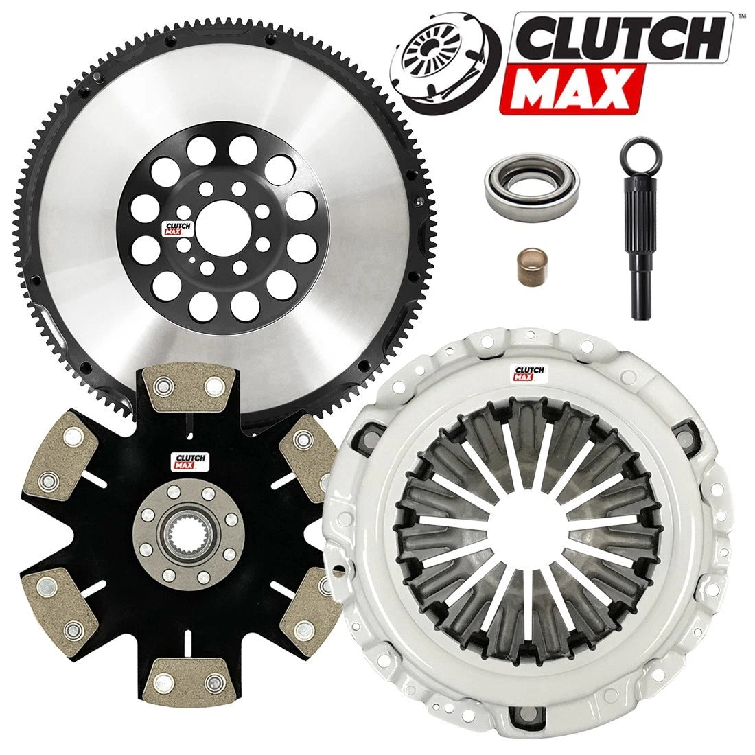 CLUTCHMAX  STAGE 4 CLUTCH KIT & PERFORMANCE CHROMOLY FLYWHEEL BUNDLE SET [CM06072HDDLSF-ST4]