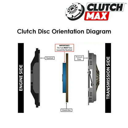CLUTCHMAX  STAGE 2 CLUTCH KIT & PERFORMANCE CHROMOLY FLYWHEEL BUNDLE SET [CM02027HDRLSF-ST2]