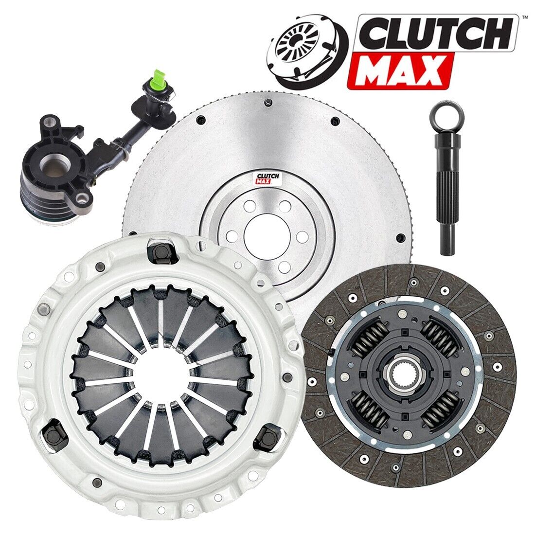 CLUTCHMAX OEM CLUTCH KIT & FLYWHEEL WITH SLAVE CYLINDER BUNDLE SET [CM06089HDWS-FW167309-CK]