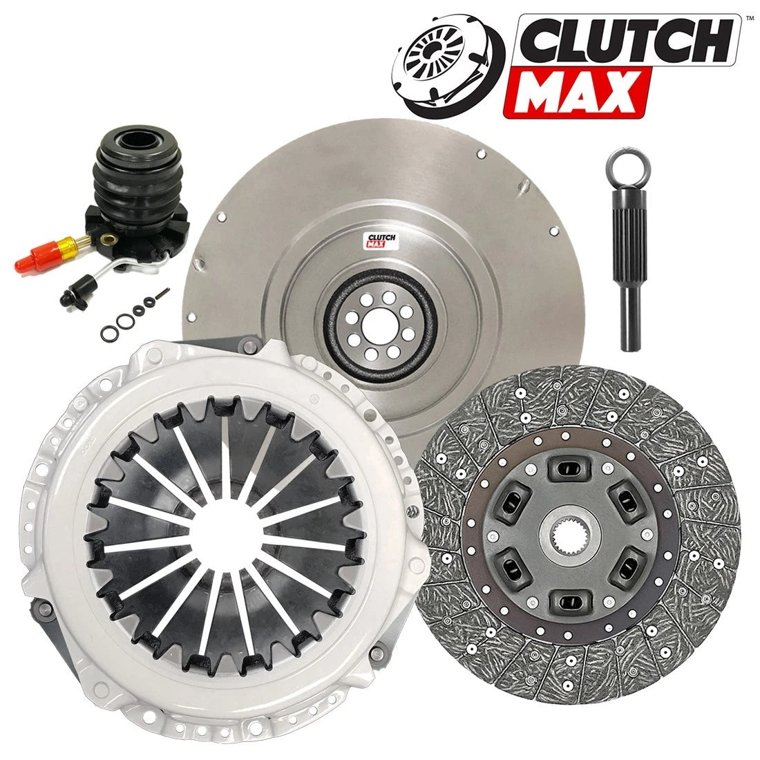 CLUTCHMAX  OEM CLUTCH KIT & FLYWHEEL WITH SLAVE CYLINDER BUNDLE SET [CM07267HDWS-FW167749-CK]