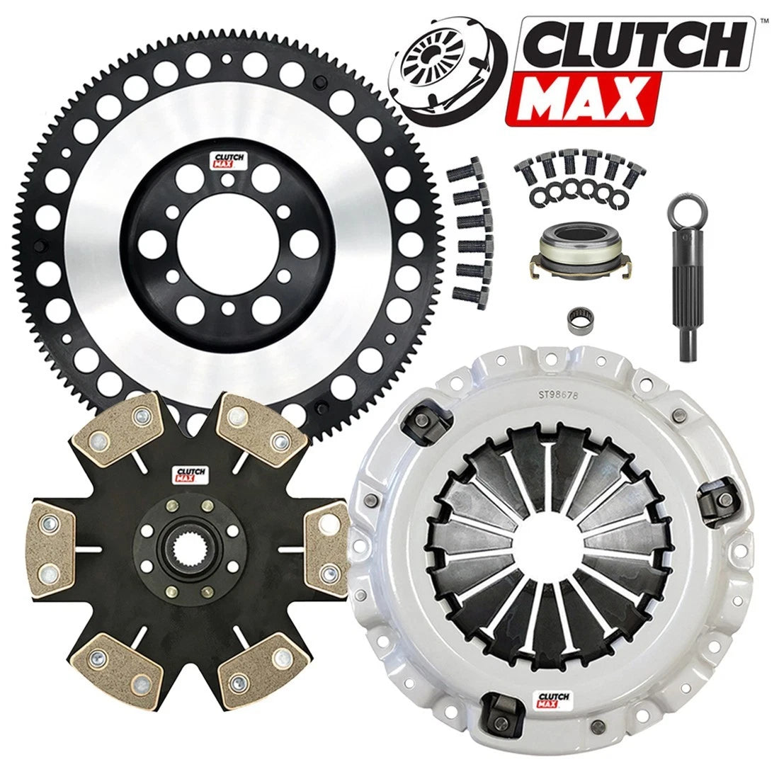 CLUTCHMAX  STAGE 5 CLUTCH KIT & PERFORMANCE CHROMOLY FLYWHEEL BUNDLE SET [CM10037HDDLSF-ST5]
