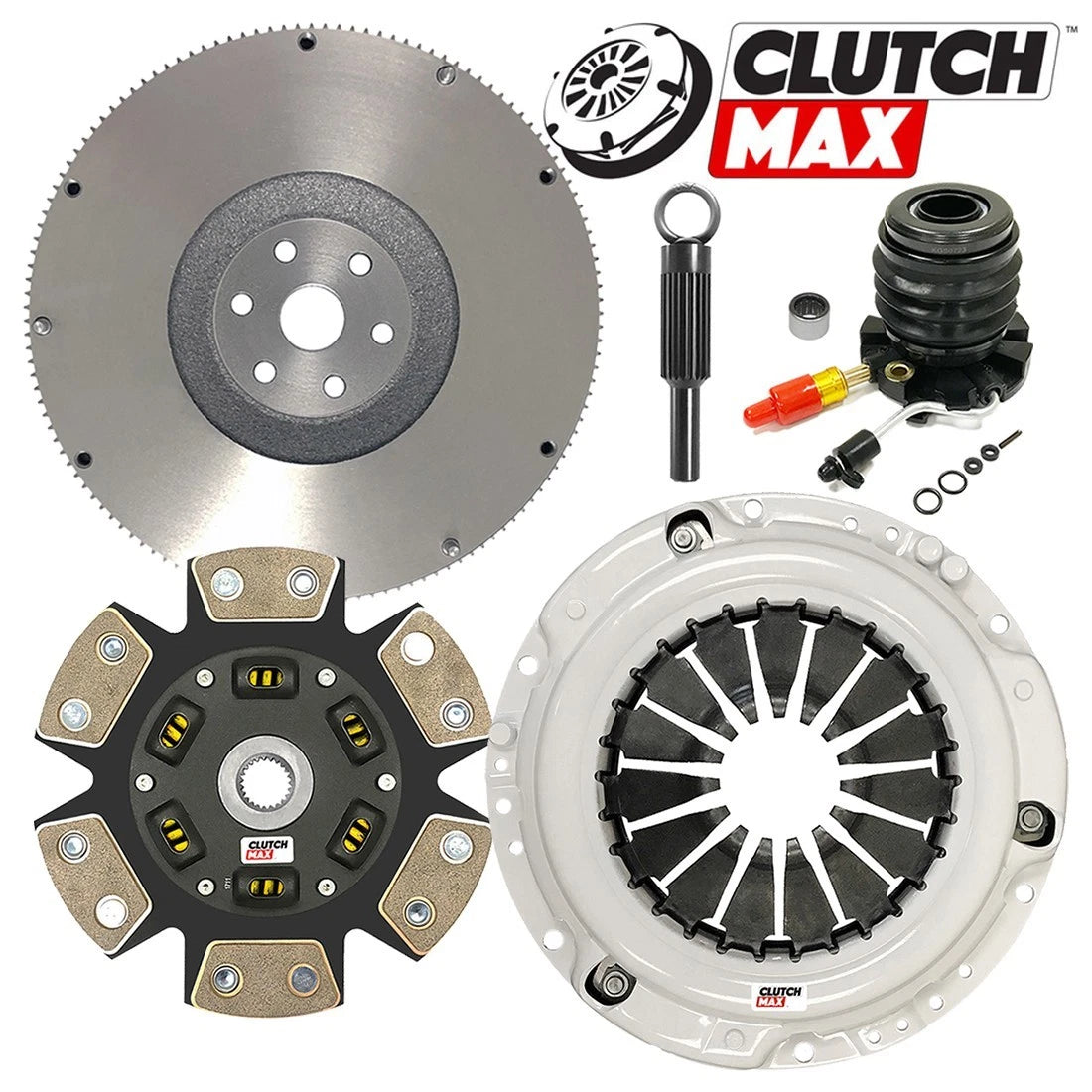 CLUTCHMAX  STAGE 3 CLUTCH KIT & FLYWHEEL WITH SLAVE CYLINDER BUNDLE SET [CM07141HDCWS+FW167705-ST3]