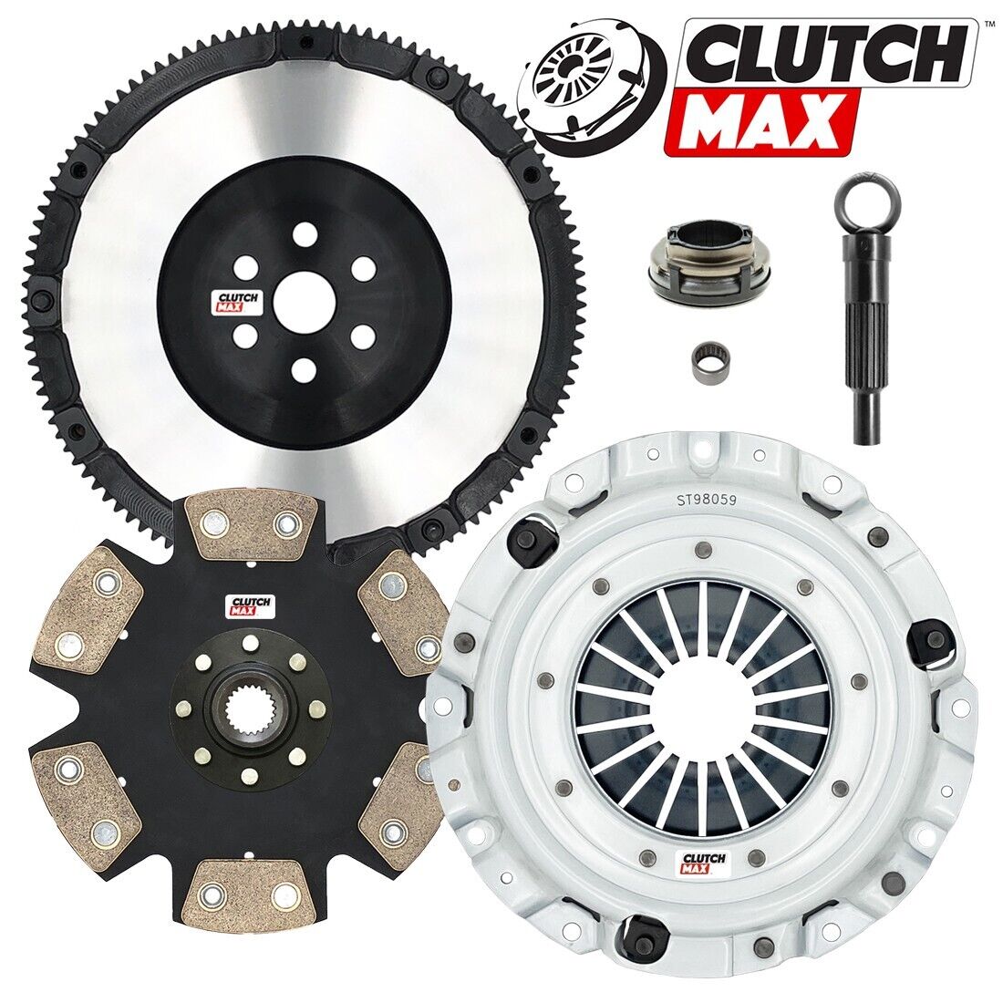 CLUTCHMAX  STAGE 4 CLUTCH KIT & PERFORMANCE CHROMOLY FLYWHEEL BUNDLE SET [CM15059HDDLSF-ST4]