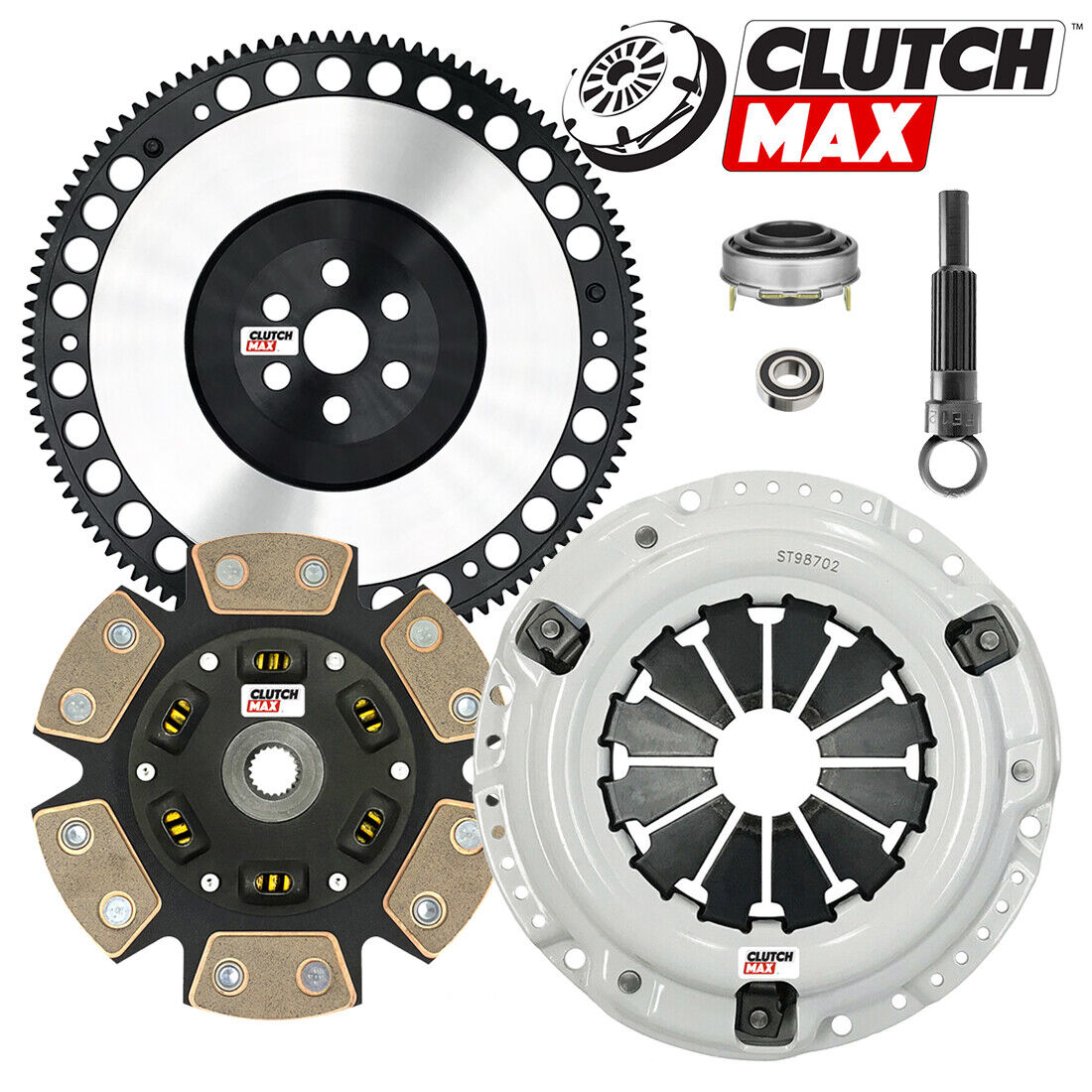 CLUTCHMAX  STAGE 3 CLUTCH KIT & PERFORMANCE CHROMOLY FLYWHEEL BUNDLE SET [CM08012HDCLSF-ST3]