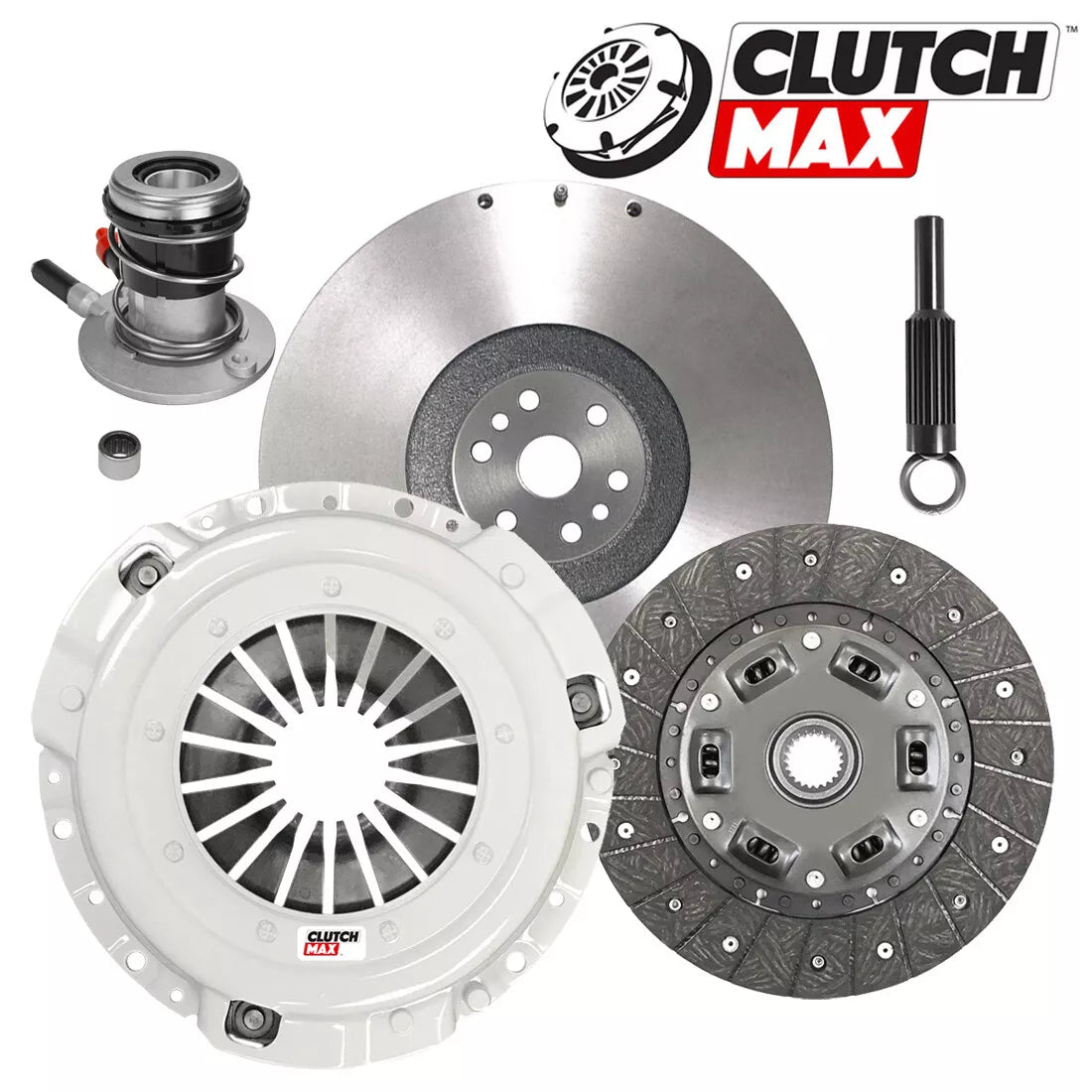 CLUTCHMAX  OEM CLUTCH KIT & FLYWHEEL WITH SLAVE CYLINDER BUNDLE SET [CM07054HDWS-FW167723-CK]