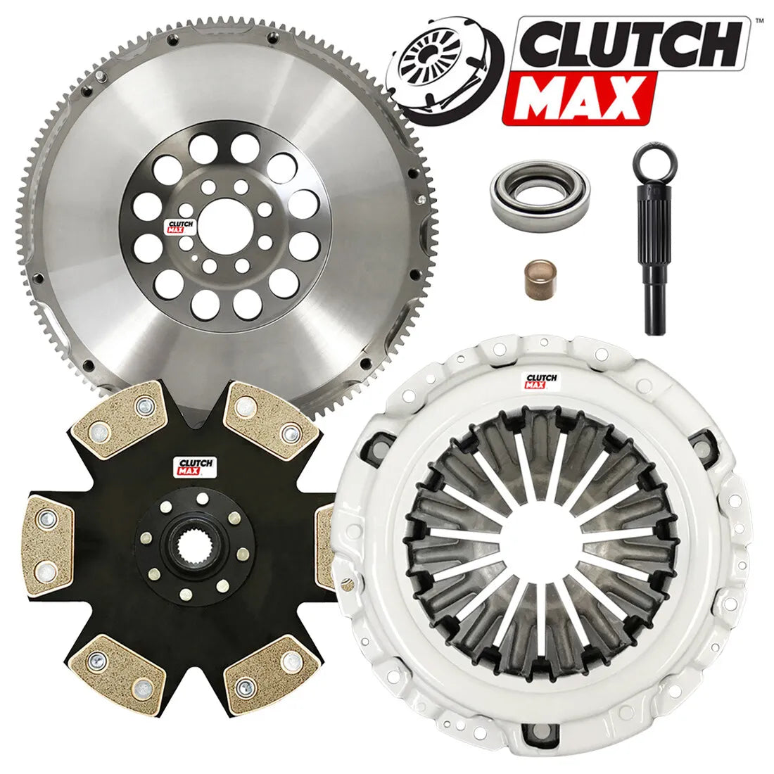 CLUTCHMAX  STAGE 4 CLUTCH KIT & PERFORMANCE CHROMOLY FLYWHEEL BUNDLE SET [CM06072HDDLSF-ST4]