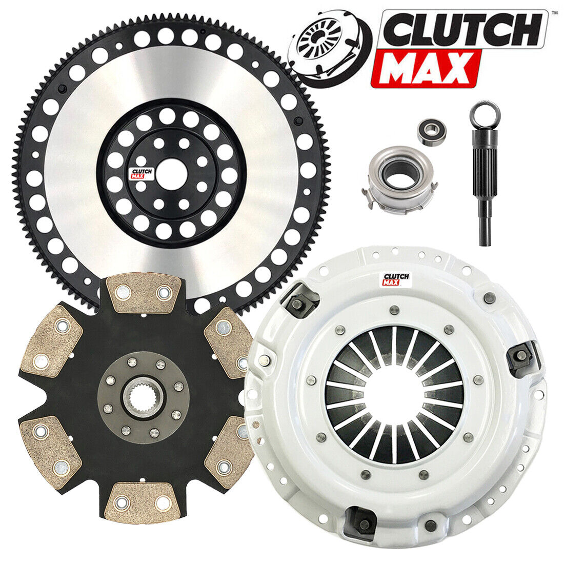 CLUTCHMAX  STAGE 4 CLUTCH KIT & PERFORMANCE CHROMOLY FLYWHEEL BUNDLE SET [CM15004HDDLSF-ST4]