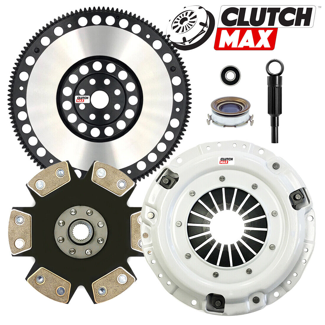 CLUTCHMAX  STAGE 4 CLUTCH KIT & PERFORMANCE CHROMOLY FLYWHEEL BUNDLE SET [CM15010HDDLSF-ST4]