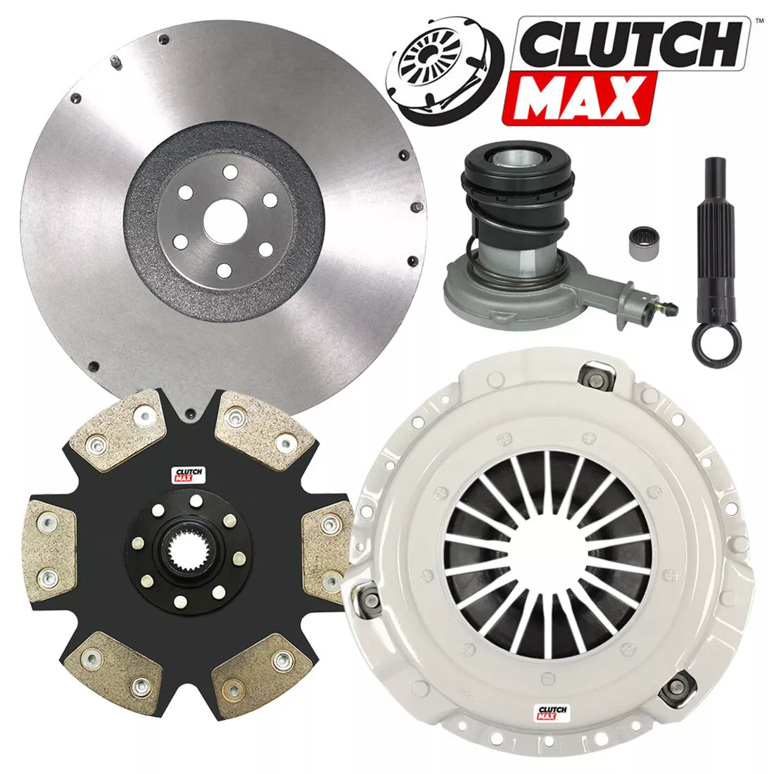 CLUTCHMAX  STAGE 4 CLUTCH KIT & FLYWHEEL WITH SLAVE CYLINDER BUNDLE SET [CM07048HDDWS-FW167940-ST4]