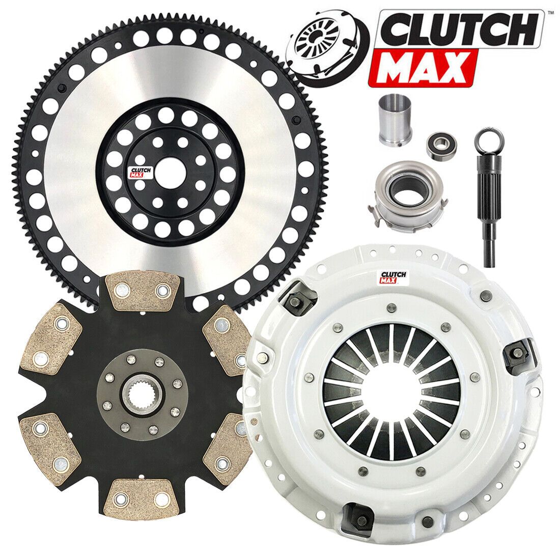 CLUTCHMAX  STAGE 4 CLUTCH KIT & PERFORMANCE CHROMOLY FLYWHEEL BUNDLE SET [CM15104HDDLSF-ST4]