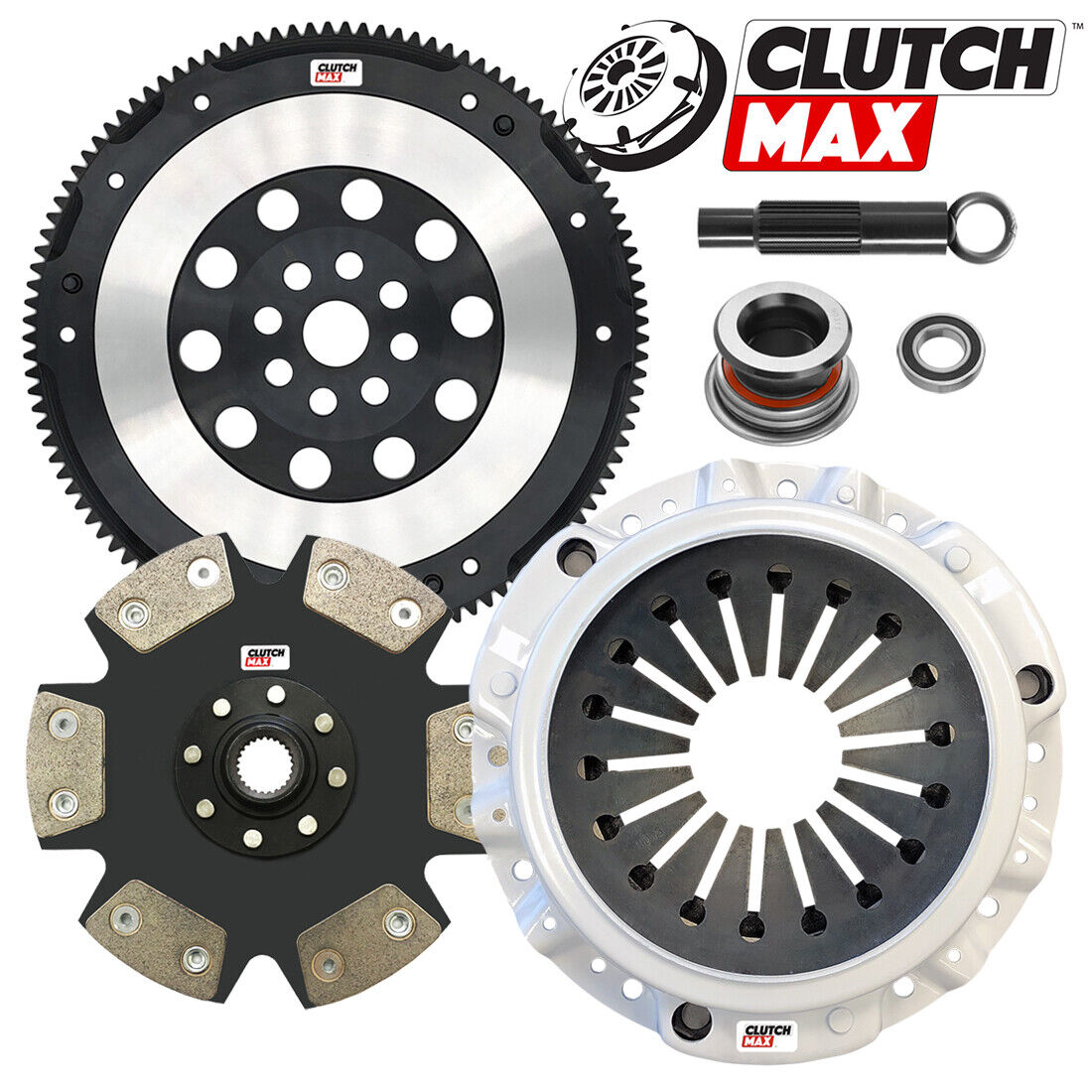 CLUTCHMAX  STAGE 4 CLUTCH KIT & PERFORMANCE CHROMOLY FLYWHEEL BUNDLE SET [CM08023HDDLSF-ST4]