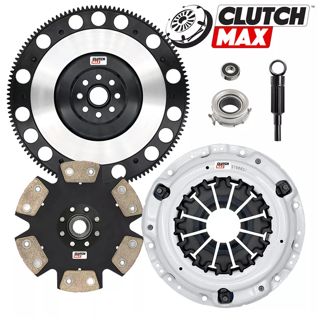 CLUTCHMAX  STAGE 4 CLUTCH KIT & PERFORMANCE CHROMOLY FLYWHEEL BUNDLE SET [CM16089HDDLSF-ST4]