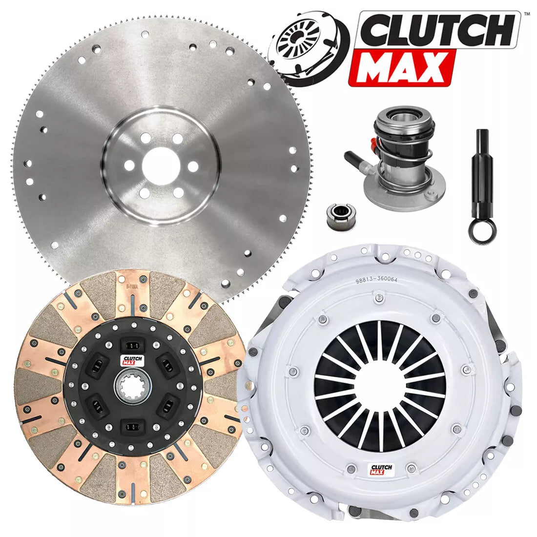 CLUTCHMAX  STAGE 3 CLUTCH KIT & FLYWHEEL WITH SLAVE CYLINDER BUNDLE SET [CM07057DFWS-FW167710-ST3]