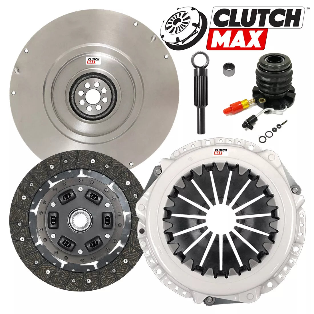 CLUTCHMAX STAGE 2 CLUTCH KIT & FLYWHEEL WITH SLAVE CYLINDER BUNDLE SET [CM07096HDWS-FW167749-ST2]