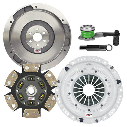 CLUTCHMAX  STAGE 3 CLUTCH KIT & FLYWHEEL WITH SLAVE CYLINDER BUNDLE SET [CM04218HDCWS-FW167610-ST3]