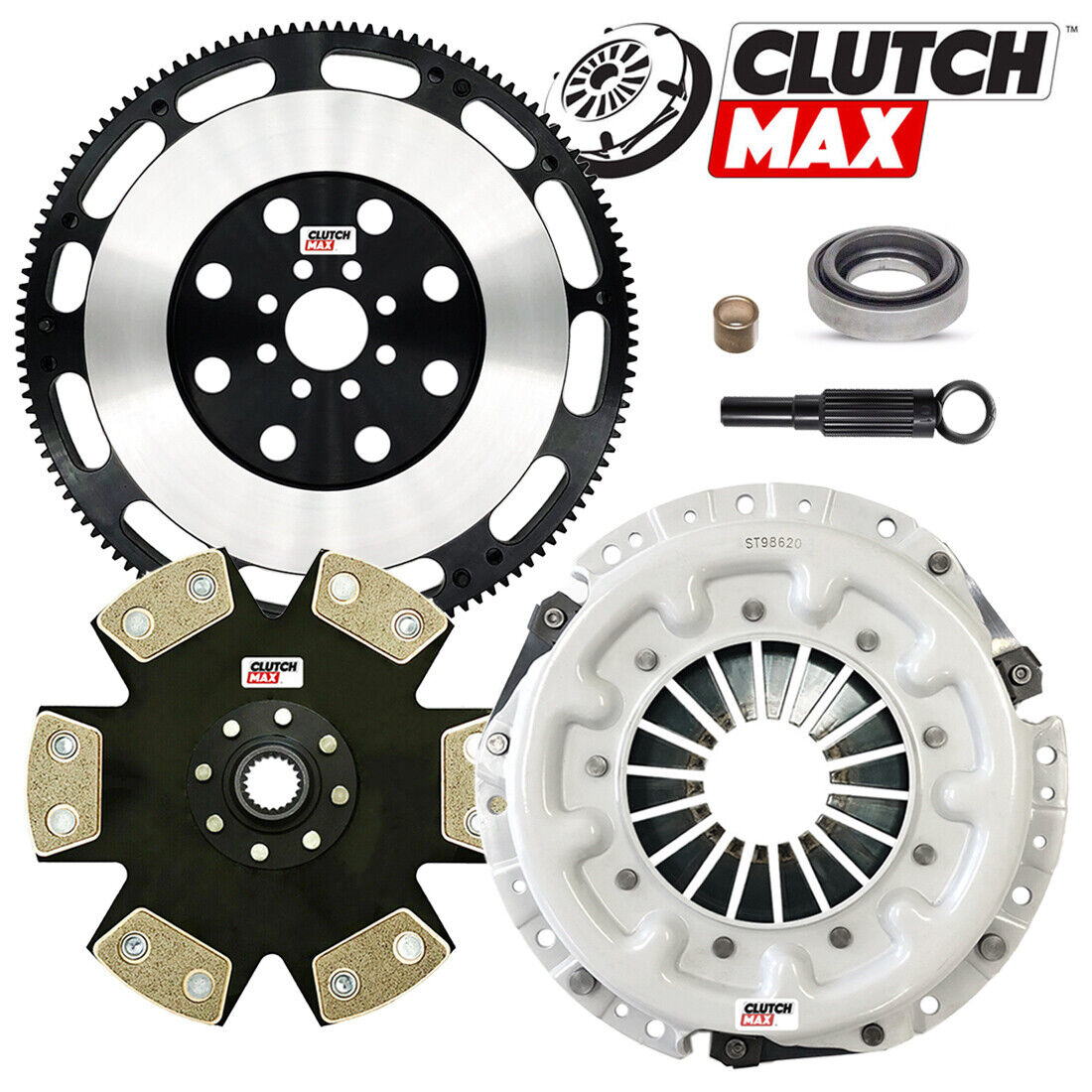 CLUTCHMAX  STAGE 4 CLUTCH KIT & PERFORMANCE CHROMOLY FLYWHEEL BUNDLE SET [CM06045HDDLSF-ST4]